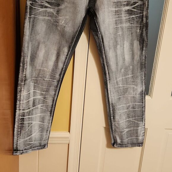 SeanJohn Gray Jeans "Athlete" Tapered w/ Stretch Size 36W 30L - Picture 3 of 9